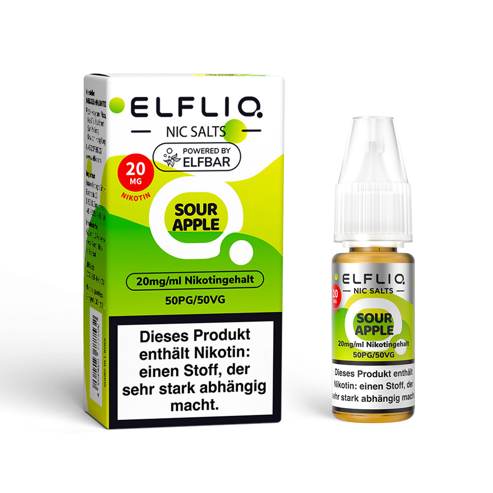 Elfliq Liquid - Sour Apple 20mg/ml