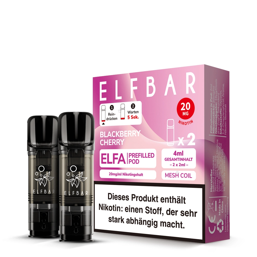 Elfbar Elfa Pods - Blackberry Cherry 20mg/ml