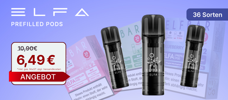 Elfbar Elfa Pod-System – nachhaltige Alternative zu Einweg-Vapes