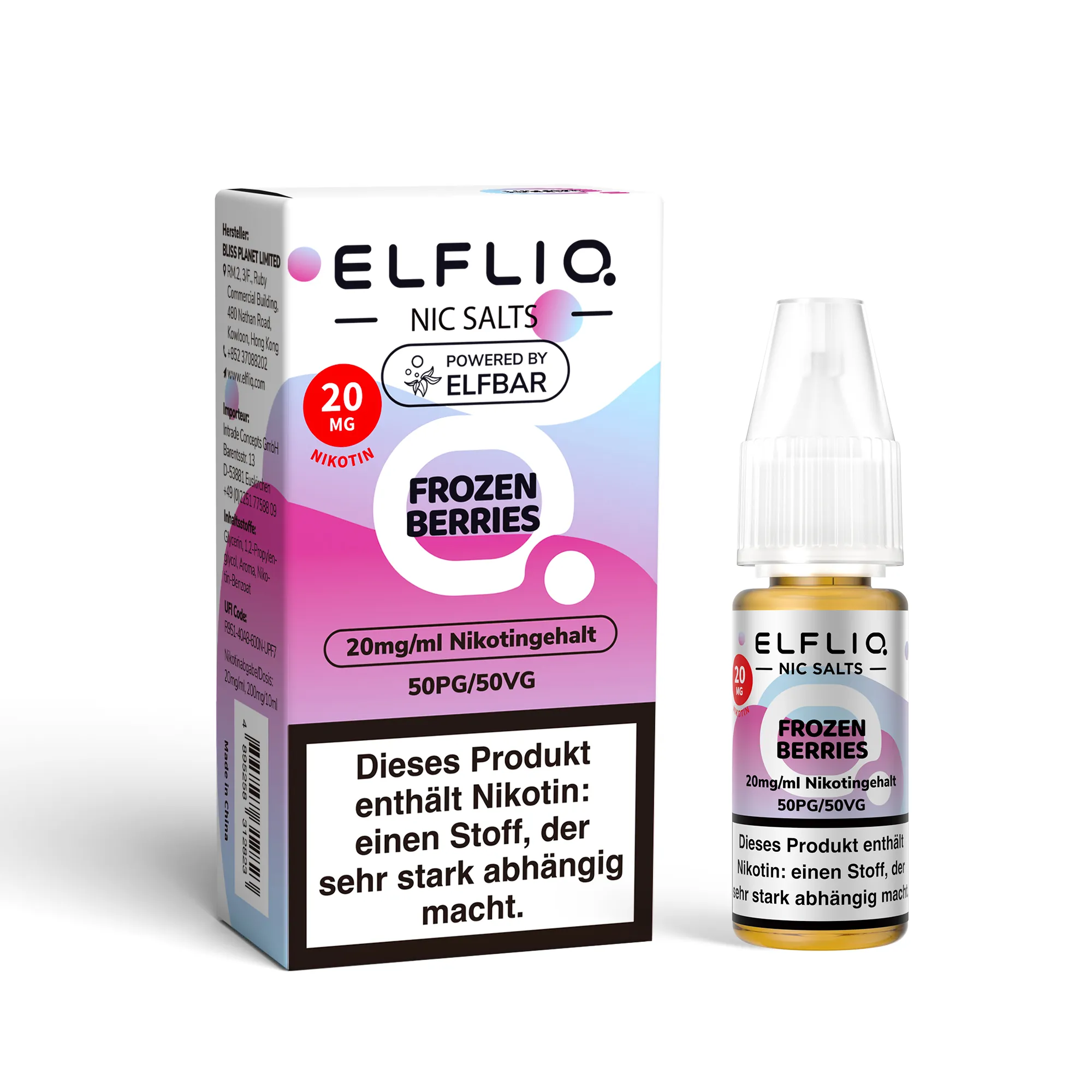 Elfliq Liquid - Frozen Berries 20mg/ml