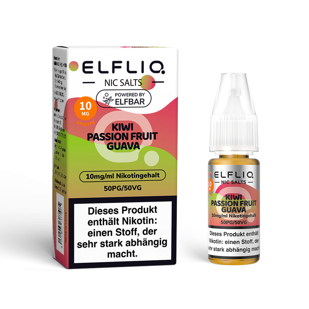 Elfliq Liquid - Kiwi Passionfruit Guava 10mg/ml