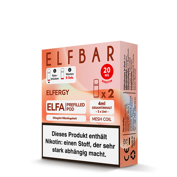 Elfbar ELFA Pods Elfstorm Ice | Energy-Geschmack & 2er Pack Elfbar ELFA Pods Elfstorm Ice | Energy-Geschmack & 2er Pack
