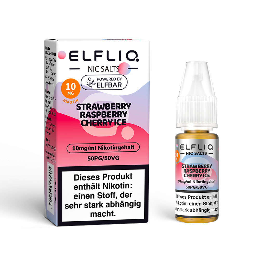 Elfliq Liquid - Strawberry Raspberry Cherry Ice 10mg/ml